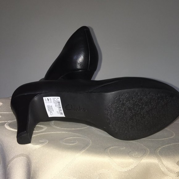 Clarks Brier Dolly - Black leather pumps NWOT 9M - Picture 7 of 8